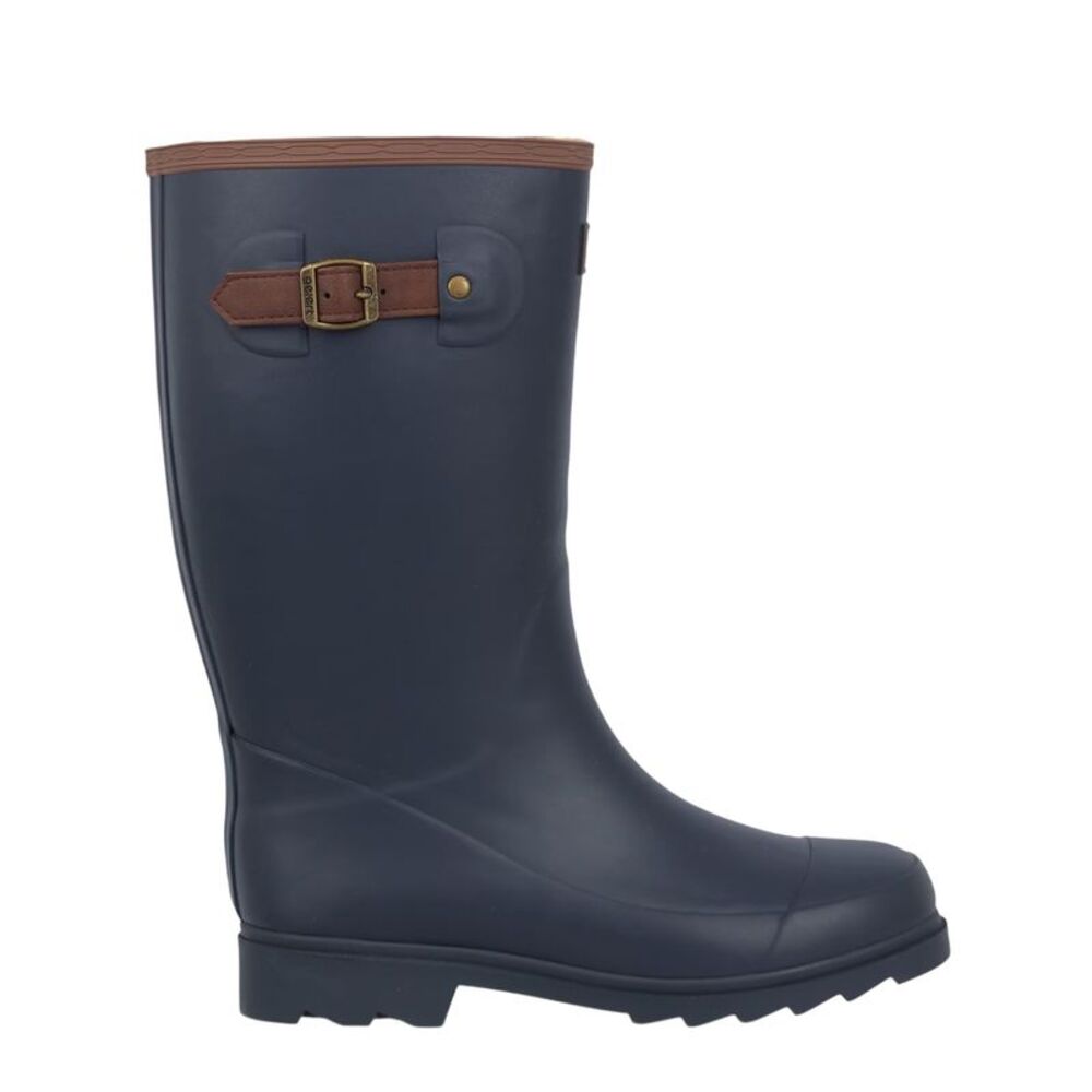 Gelert Womens/Ladies Faux Fur Lined Rain Boots / Navy